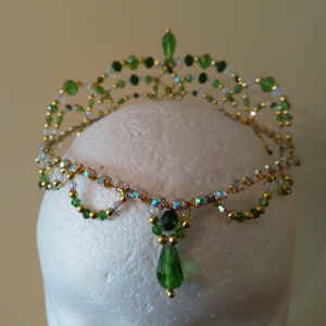 Tocado de ballet - Esmeralda / La Bayadère / El Corsario / Talismán / Diana y Acteón / Danza árabe - tiara de ballet / corona de ballet