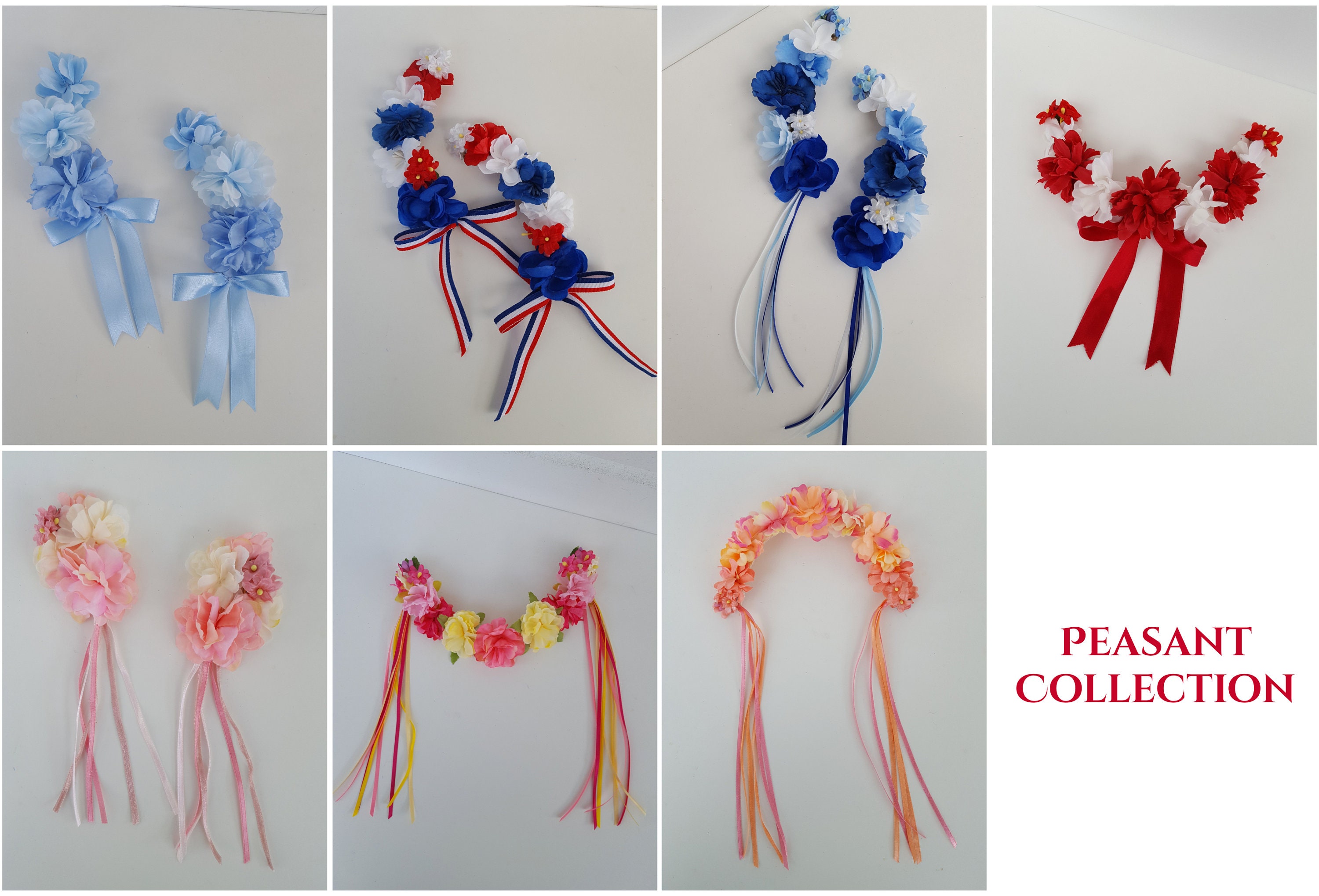 Custom Colour Peasant Ballet Headpiece - Giselle / Flower Festival / La ...