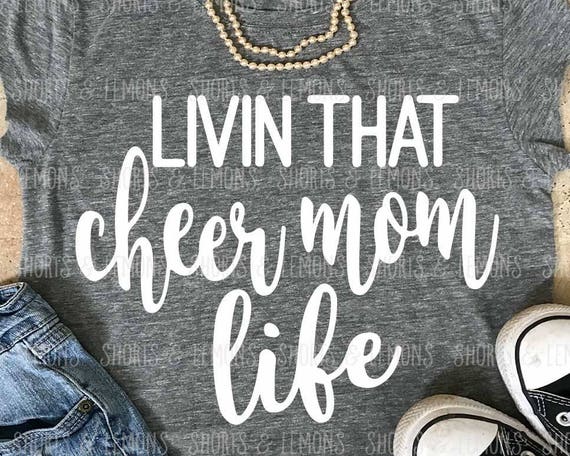 Download Cheer mom svg Livin that cheer mom Life svg cheer svg ...