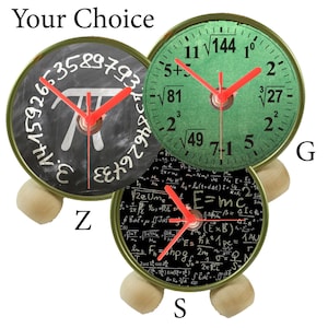 Tin can clock, Geek, Desk clock, Up-cycled, Unique gift, Gifts under 20, Gift teacher, Science, Physics, Engineer, Math Clock