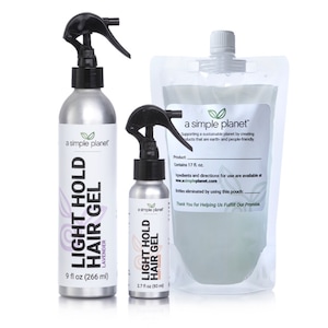 Flaxseed Light Hold Hair Gel | 2.7 - 17 oz. Sizes
