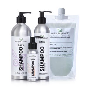 Daily Shampoo made with Organic Plant Based Ingredients | 2.7 - 17 oz. Sizes
