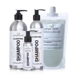 Clarifying Shampoo made with Organic Plant Based Ingredients | 2.7 - 17 oz. Sizes