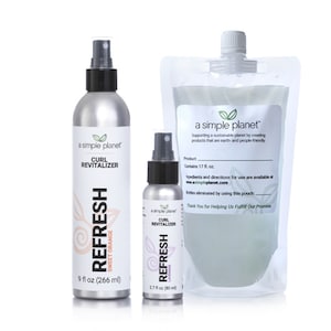 Refresh Curl Revitalizer for Curly Hair | 2.7 - 17 oz. Sizes