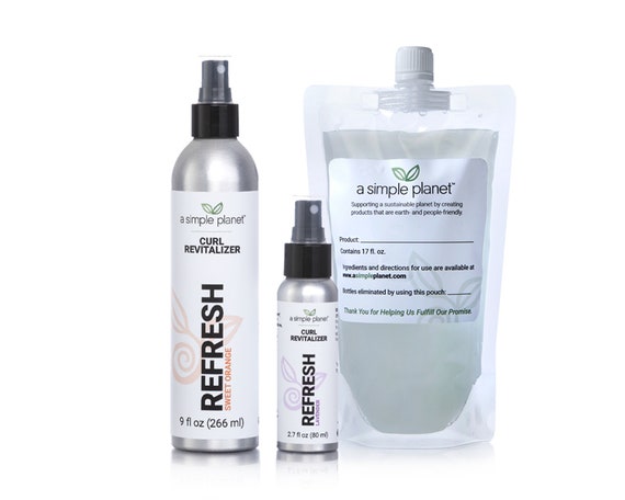 Refresh Curl Revitalizer for Curly Hair | 2.7 - 17 oz. Sizes