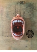 Hand crafted gaping gob ashtray or change/keyholder