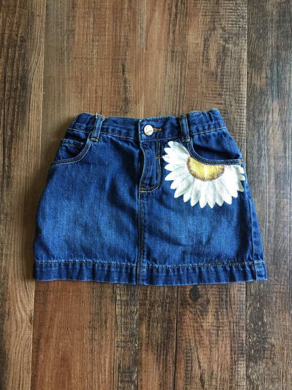 navy denim skirt