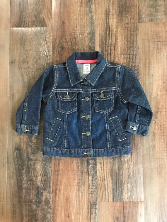 Girls Denim Jacket 12 Months Genuine Kids From Carters Denim - Etsy UK