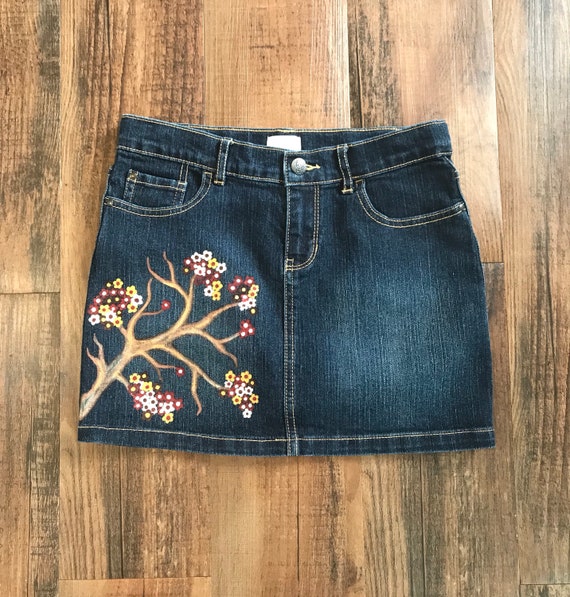 denim skirt size 12