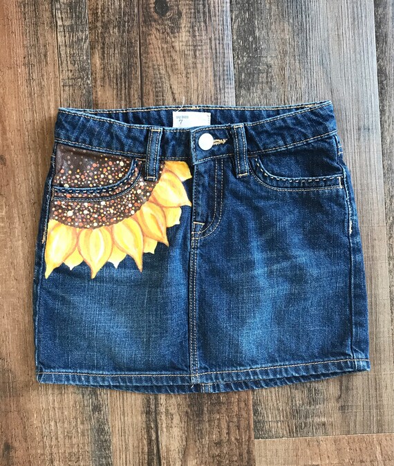 gap girls denim skirt