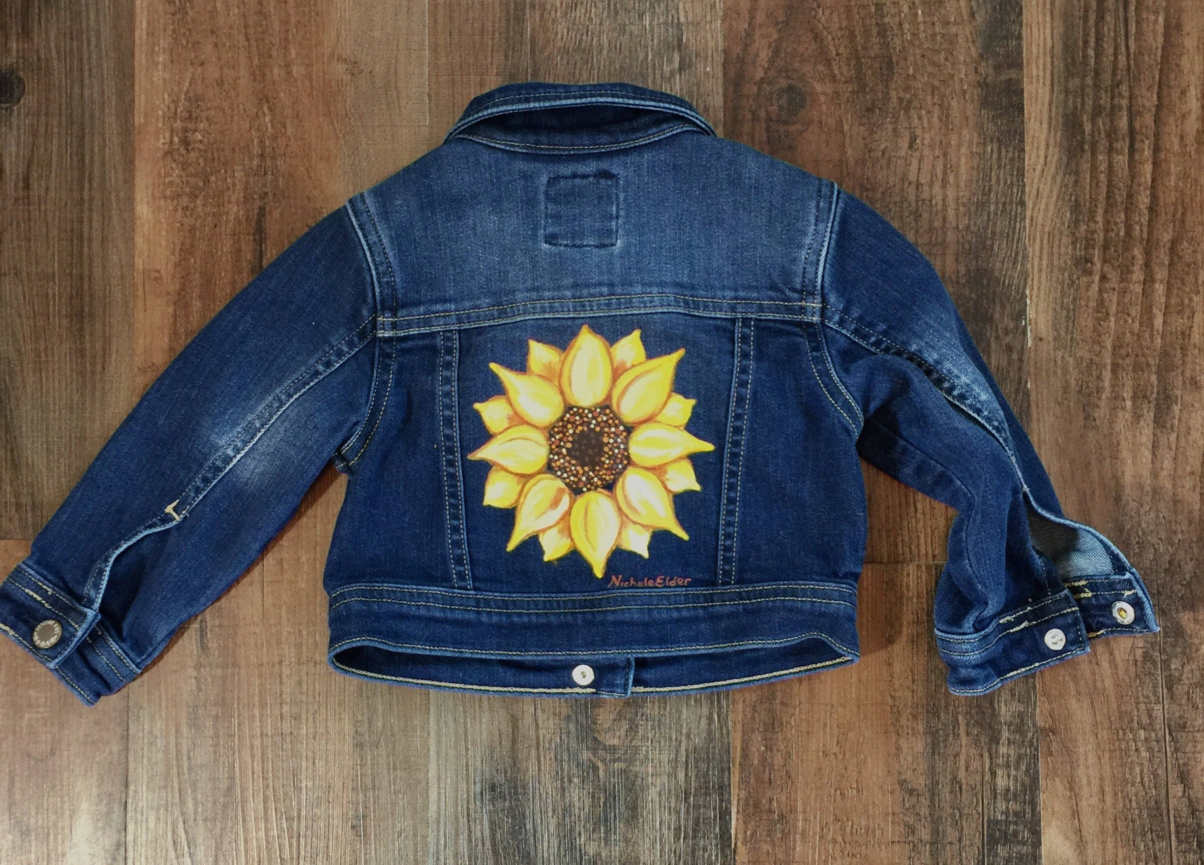 Oshkosh Denim Jacket Painted | Etsy 