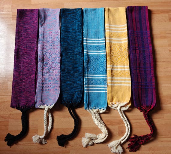 Faja Woven Belt Sash Handmade Woven Guatemalan Multicolored Faja Sash Belt  main image 4