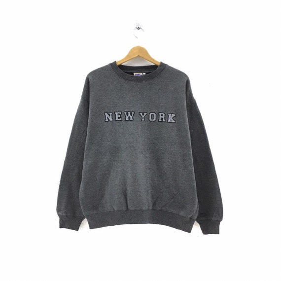 Vintage New York Sweatshirt Biglogo Embroidery pul