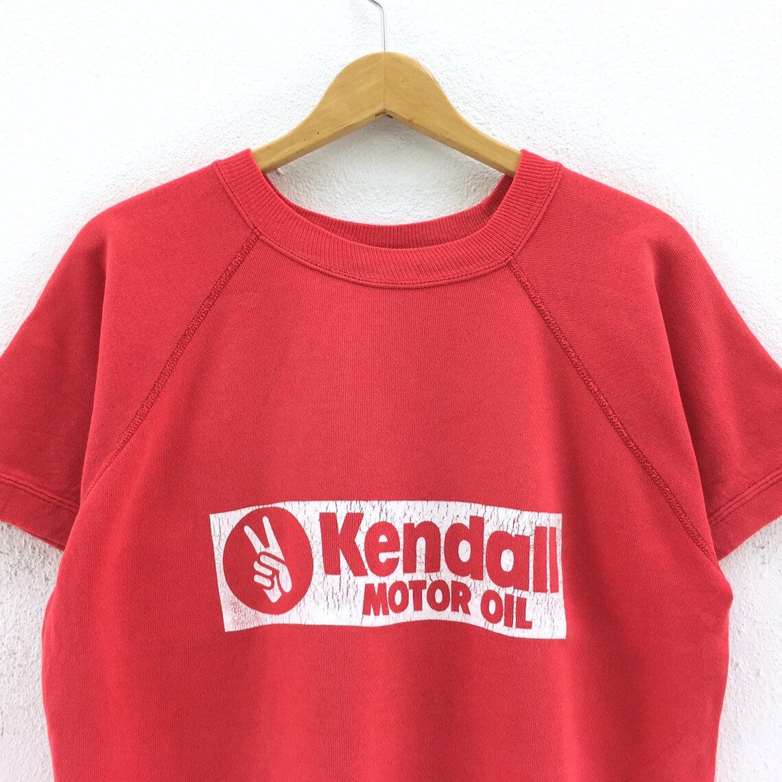 Vintage 90s Kendall Motor Oil Sweatshirt Short Sleeve Biglogo Etsy