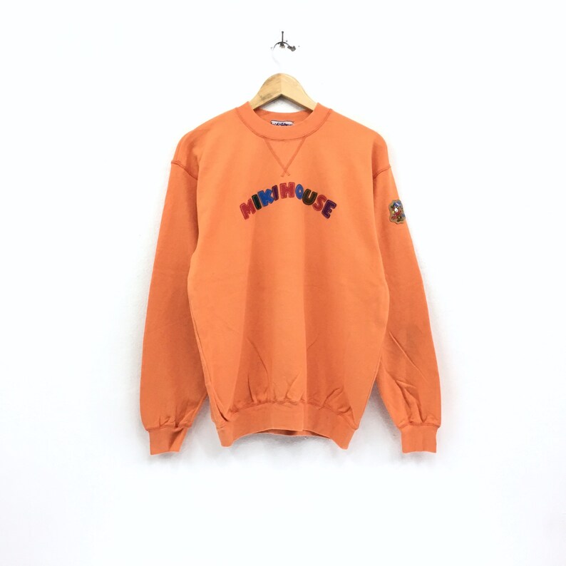 Vintage miki house Sweatshirt Biglogo sports active wear Pullover Jumper made in Japan vintage men clothingVintage men clothing