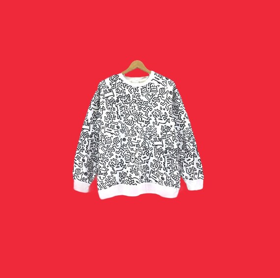 Keith Haring Sweatshirt Fullprint Biglogo spellout