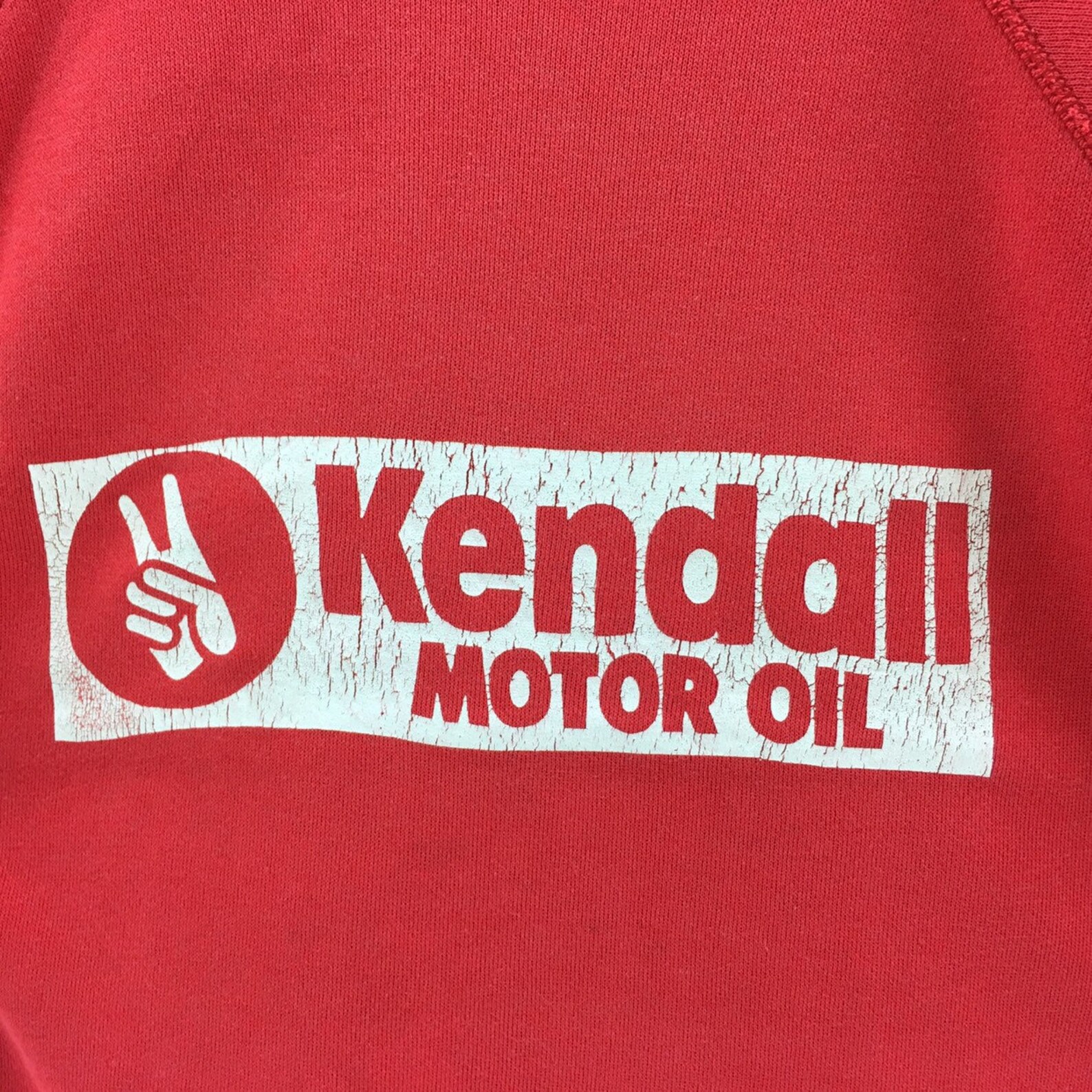 Vintage 90s Kendall Motor Oil Sweatshirt Short Sleeve Biglogo Etsy