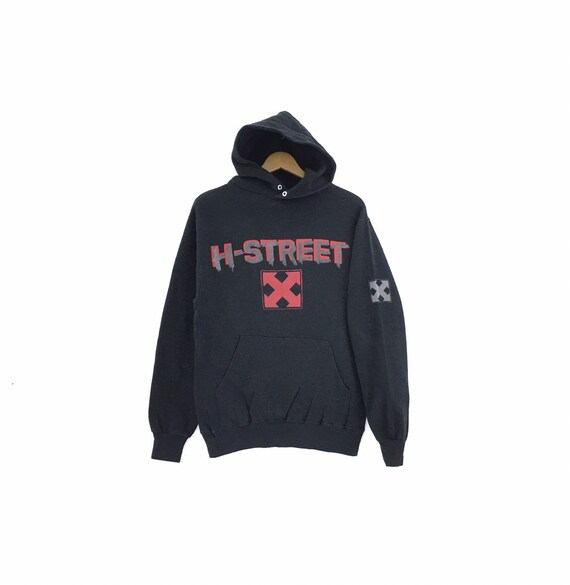Rare!!Vintage 90’s H-Street Skateboard Hooded Bigl