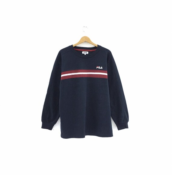 Vintage Fila Sweatshirt Spellout Small logo Pullov
