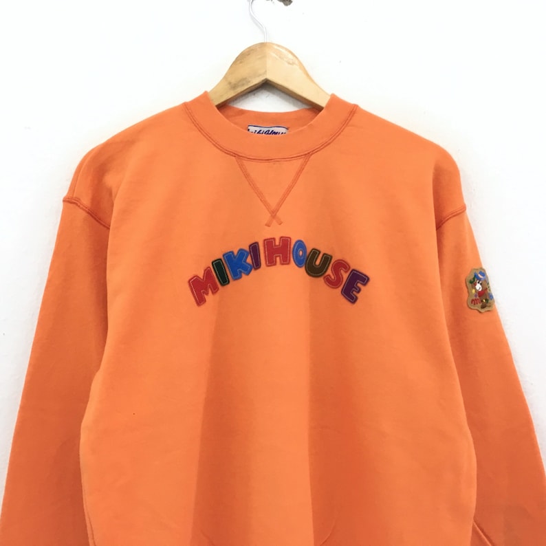 Vintage miki house Sweatshirt Biglogo sports active wear Pullover Jumper made in Japan vintage men clothingVintage men clothing