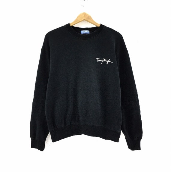 Rare!!Vintage Thierry Mugler Sweatshirt Biglogo Pu