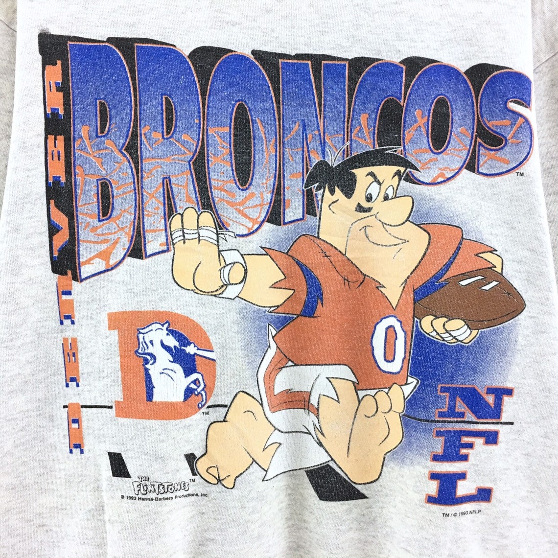 Rarevintage 1993 Denver Broncos NFL the Flintstones Hannna Etsy