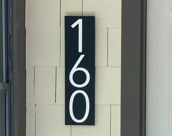 Modern House Number Sign | 20" x 5.5" | Address Plaque | Address Sign  | House Number | House Number Plaque | Horizontal & Vertical Plaque