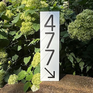 Personalized Directional Arrow Sign | Arrow Address Number Sign | Directional Address Sign | House Number with Arrow | House Numbers