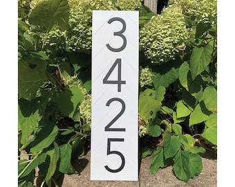 House Numbers for Front Door | 20" x 5.5" | House Numbers for Outside | Address Plaque | Address Sign | Custom | Vertical or Horizontal