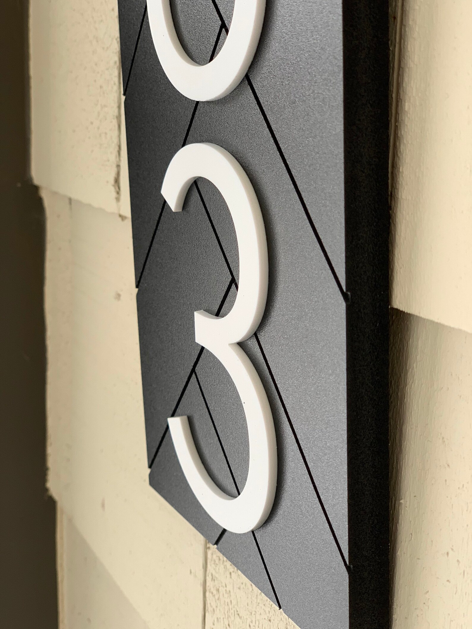 Address Sign With Letter House Number Sign With Letter Etsy