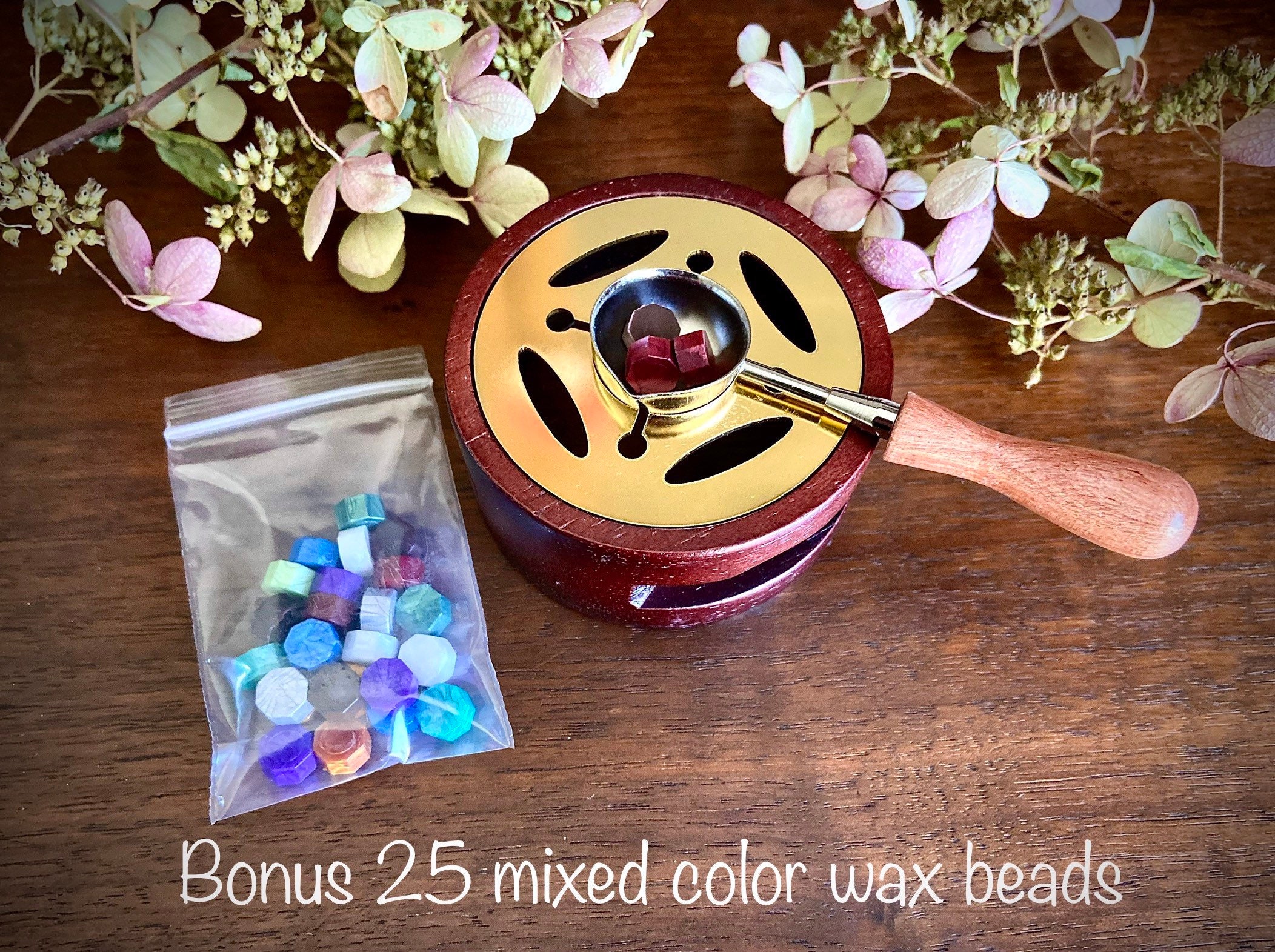 Wax Seal Furnace With Spoon Wooden Wax Melting Stove and Etsy