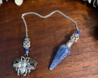 Queen Bee Lapis Lazuli Pendulum - Made to Order - Free US Shipping!