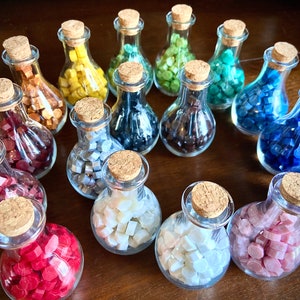 Wax Seal Beads in Glass Potion Bottle - Refills Available - Free US Shipping
