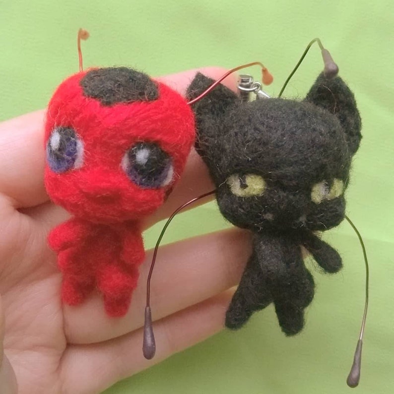 ladybug and cat noir plush