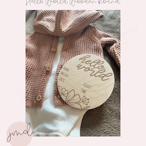 Hello World Geburtsanzeige Zeichen, Baby Name offenbaren Zeichen, Baby-Dusche-Geschenk, neues Baby Geschenk, Neugeborenen Foto Requisite, Geburt Statistik