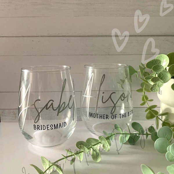 bridesmaid gifts, bridesmaid proposal gifts, bridesmaid day of gifts, bridesmaid gift, wine glass, personalized gifts bridesmaid