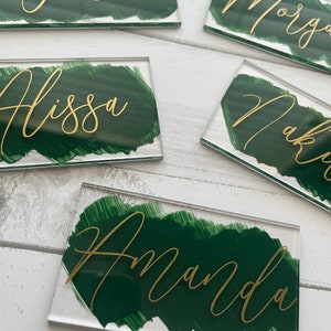 Bridesmaid gifts,Personalized Bridesmaid Gift, Wedding Place Cards, Name Cards, Custom Table Names, Bridesmaid Proposal, Acrylic Place Card
