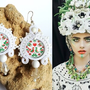 Tollsten einzigartigen Ohrringe mit Blumenmotiv