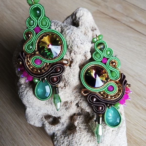 Swarovski Soutache Ohrringe