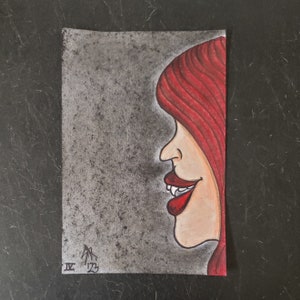 Vampire Original Drawing