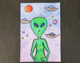 Alien Original Drawing