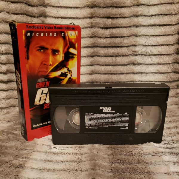 Gone In 60 Seconds VHS