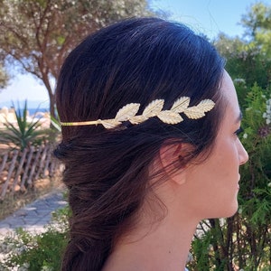 Greek Hairband, Goddess Olive Leaf Crown