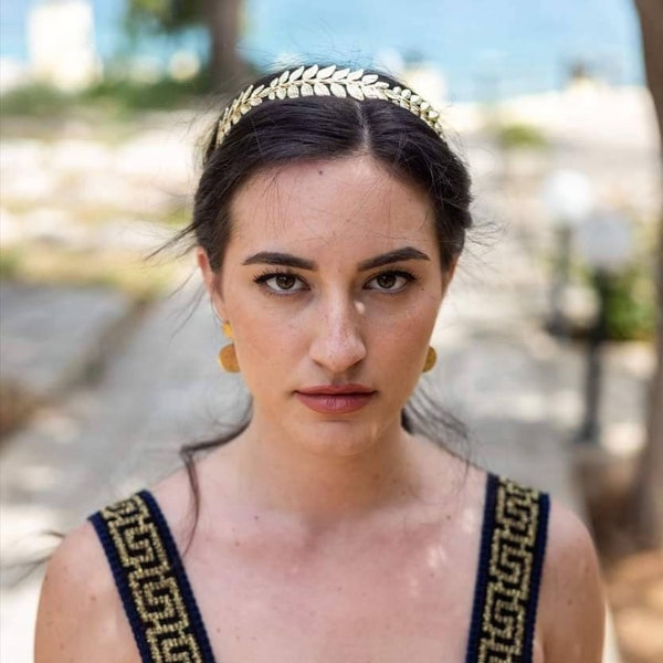 Greek Hairband, Tiara Goddess Olive Leaf Crown