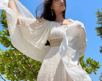 long sleeve toga dress Love Odyssey Toga Dress (White)