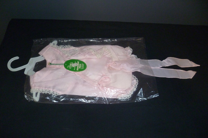 New Girls Pink wHat stored but never worn 3-6 months Tiny Tots Original -1978 Vintage Infant Body Suit
