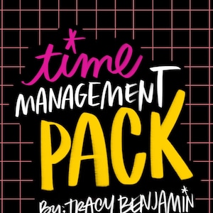 Time Management Calendar Pack PDF Digital Download image 1