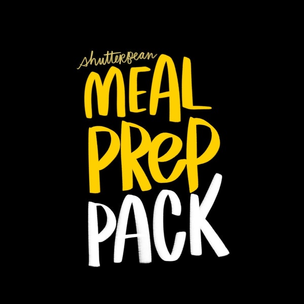 Meal Prep Pack!  Printable PDF Digital Download