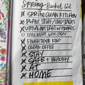 Spring Bucket List - Etsy