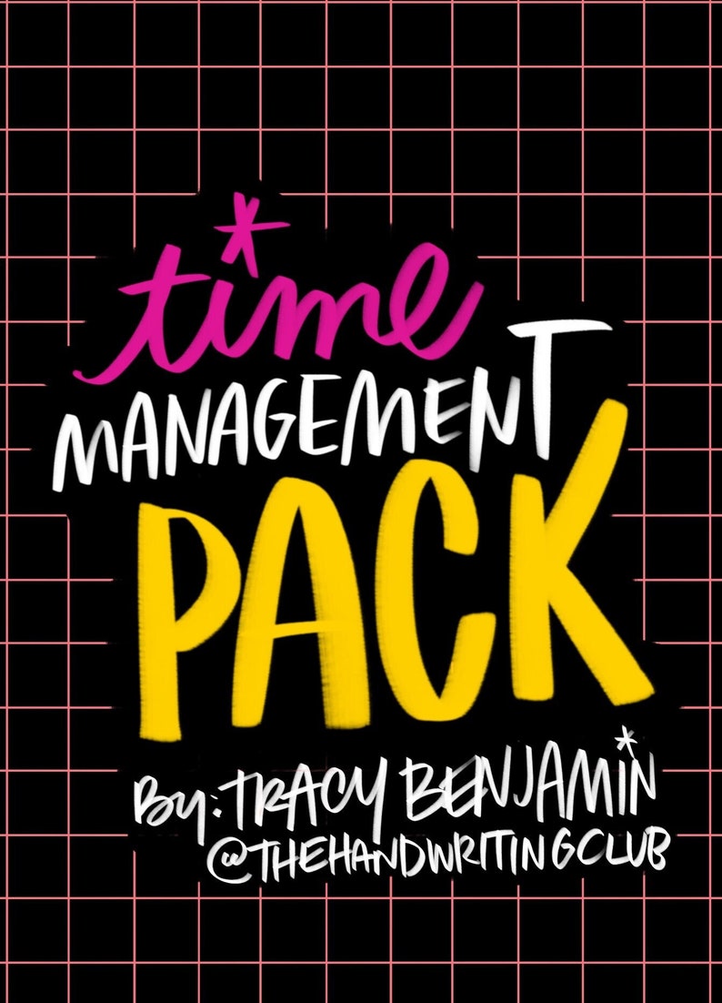 Time Management Calendar Pack PDF Digital Download image 1